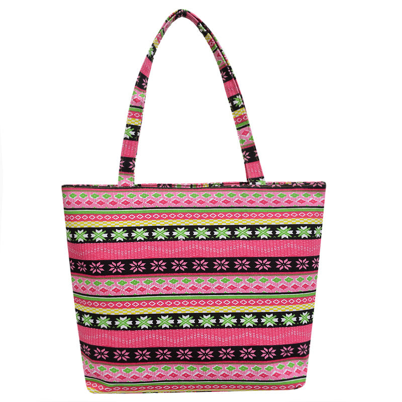 Wholesale Polyester Ethnic Canvas Shoulder Bag